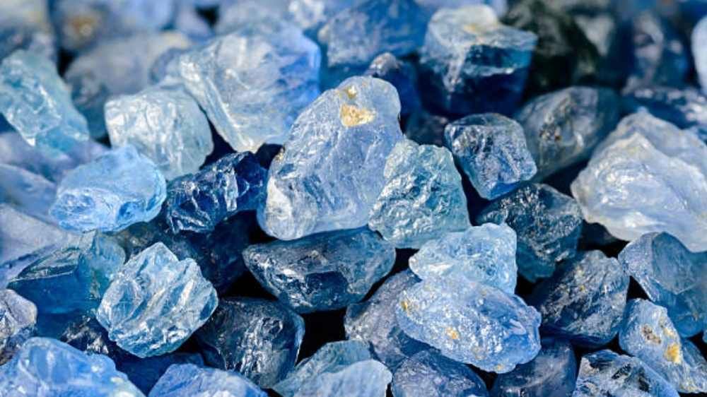 blue sapphire roughs in all shades