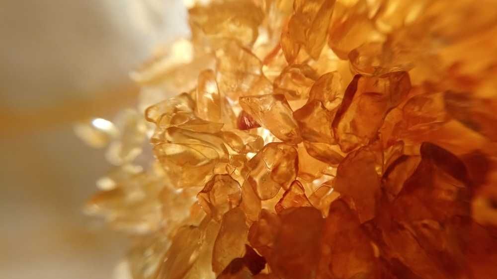 cross section of a citrine rough